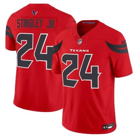 Men's Nike Derek Stingley Jr. Red Houston Texans #24 Vapor F.U.S.E. Limited Jersey